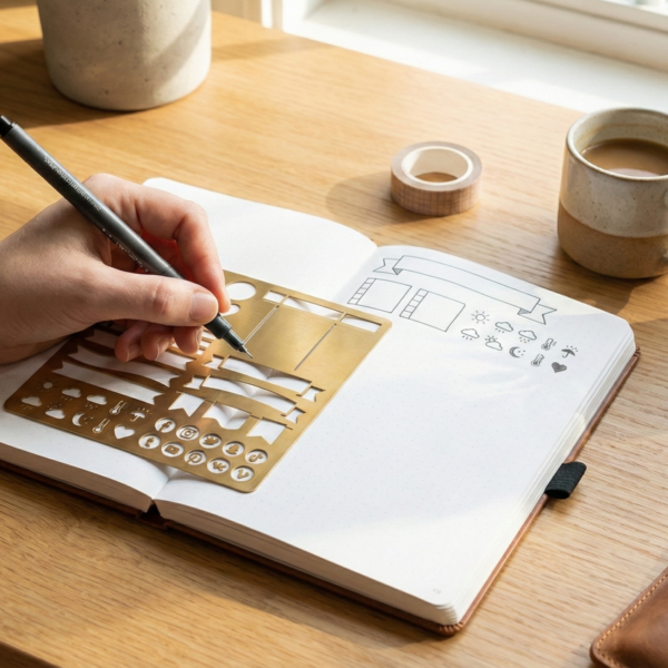 Metalowy Szablon do Bullet Journal "Layout Master"