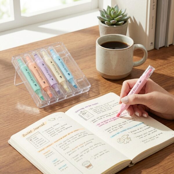 Zestaw Zakreślaczy Pastelowych "Soft Focus" – 6 kolorów