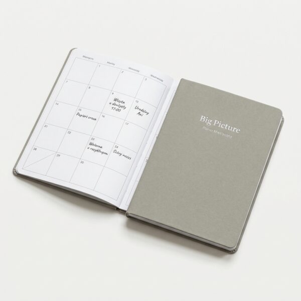 Planer Miesięczny "Big Picture" – Zeszytowy B5