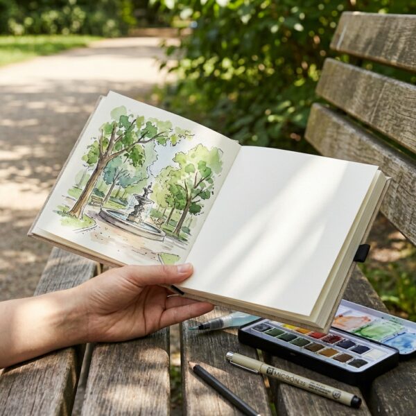 Szkicownik Kwadratowy "Canvas Soul" – Papier do Technik Mokrych