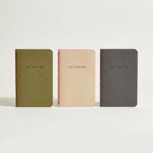 Zestaw 3 Notesów Kieszonkowych "City Walker" – Gładki